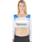 Akershus Flag Long Sleeve Crop Top