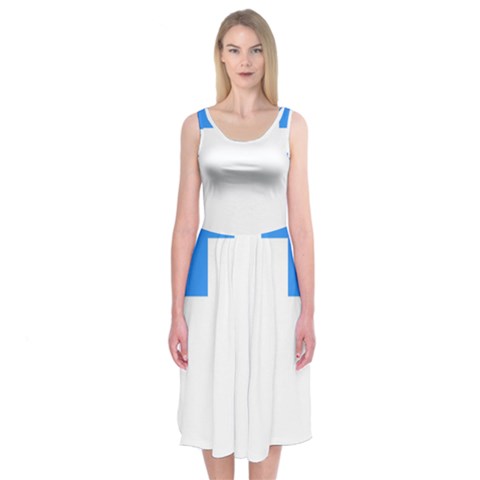 Akershus Flag Midi Sleeveless Dress from UrbanLoad.com
