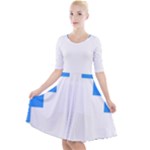 Akershus Flag Quarter Sleeve A-Line Dress