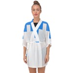 Akershus Flag Half Sleeve Chiffon Kimono