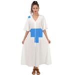 Akershus Flag Kimono Sleeve Boho Dress