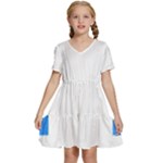 Akershus Flag Kids  Short Sleeve Tiered Mini Dress