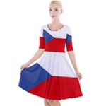Czech Republic Quarter Sleeve A-Line Dress