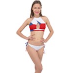 Czech Republic Cross Front Halter Bikini Set