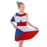 Czech Republic Kids  Shoulder Cutout Chiffon Dress