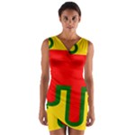 Auvergne Flag Wrap Front Bodycon Dress