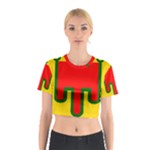 Auvergne Flag Cotton Crop Top