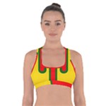 Auvergne Flag Cross Back Sports Bra