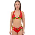 Auvergne Flag Double Strap Halter Bikini Set