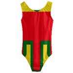 Auvergne Flag Kids  Cut-Out Back One Piece Swimsuit