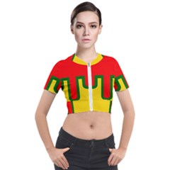 Short Sleeve Cropped Jacket 