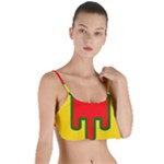 Auvergne Flag Layered Top Bikini Top 