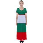 Bulgaria High Waist Short Sleeve Maxi Dress