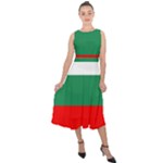 Bulgaria Midi Tie-Back Chiffon Dress