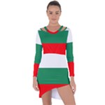 Bulgaria Asymmetric Cut-Out Shift Dress