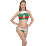 Bulgaria Cross Front Halter Bikini Set