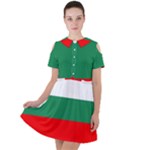 Bulgaria Short Sleeve Shoulder Cut Out Dress 