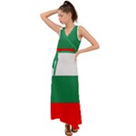 Bulgaria V-Neck Chiffon Maxi Dress