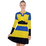 Gelderland Flag Long Sleeve Panel Dress