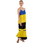 Gelderland Flag Cami Maxi Ruffle Chiffon Dress