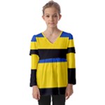 Gelderland Flag Kids  V Neck Casual Top