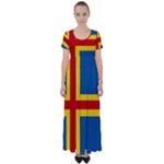 Aaland High Waist Short Sleeve Maxi Dress