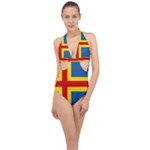 Aaland Halter Front Plunge Swimsuit