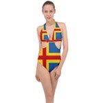 Aaland Halter Front Plunge Swimsuit