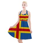 Aaland Halter Party Swing Dress 