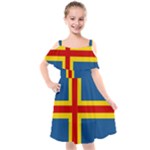 Aaland Kids  Cut Out Shoulders Chiffon Dress