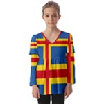 Aaland Kids  V Neck Casual Top