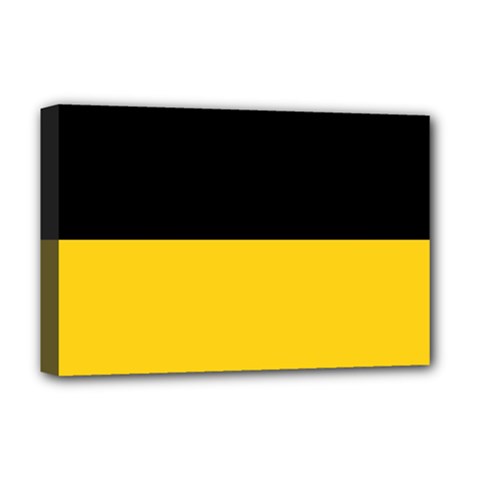 Baden Wurttemberg Flag Deluxe Canvas 18  x 12  (Stretched) from UrbanLoad.com