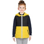 Baden Wurttemberg Flag Kids  Hooded Puffer Vest