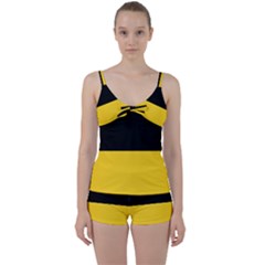 Tie Front Two Piece Tankini 