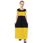 Baden Wurttemberg Flag Kids  Short Sleeve Maxi Dress