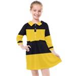 Baden Wurttemberg Flag Kids  Quarter Sleeve Shirt Dress