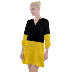 Open Neck Shift Dress 