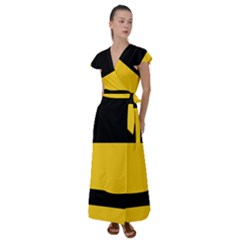 Flutter Sleeve Maxi Dress 