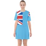 Fiji Sixties Short Sleeve Mini Dress