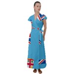 Fiji Flutter Sleeve Maxi Dress