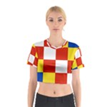 Antwerp Flag Cotton Crop Top