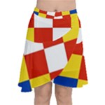 Antwerp Flag Chiffon Wrap Front Skirt