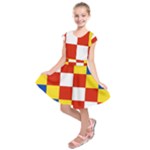 Antwerp Flag Kids  Short Sleeve Dress