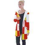 Antwerp Flag Longline Hooded Cardigan