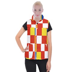 Antwerp Flag Women s Button Up Vest from UrbanLoad.com
