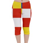 Antwerp Flag Velvet Capri Leggings 