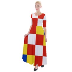 Half Sleeves Maxi Dress 