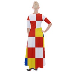 Half Sleeves Maxi Dress 