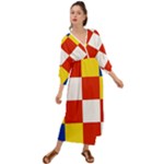 Antwerp Flag Grecian Style  Maxi Dress