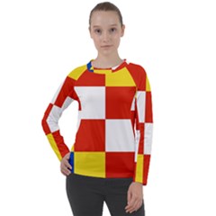 Antwerp Flag Women s Long Sleeve Raglan Tee from UrbanLoad.com